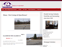 Tablet Screenshot of hyattsells.ca